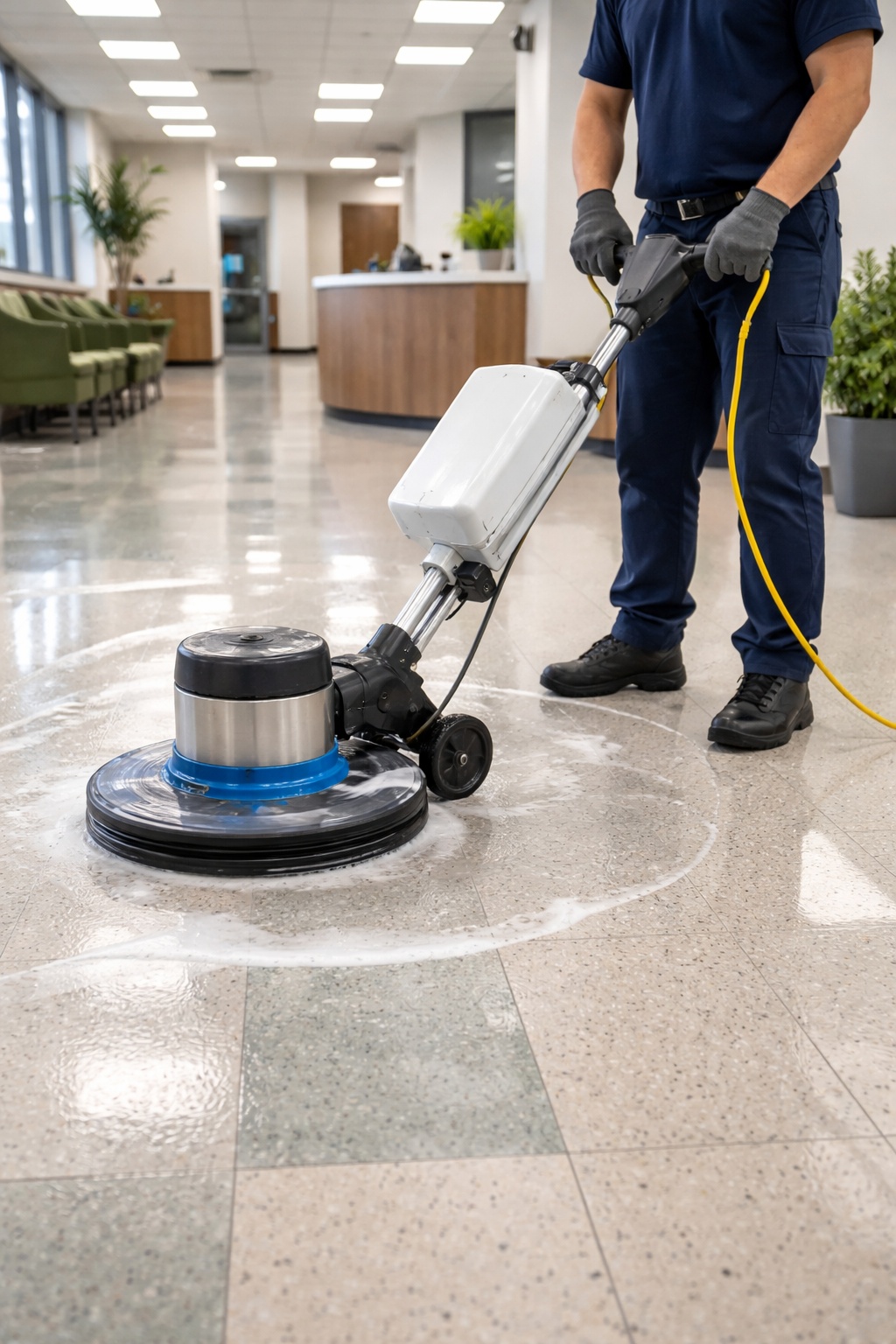 VCT Tile Strip and Wax